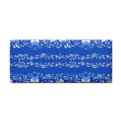 Blue Flowers Hand Towel by Eskimos