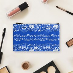 Blue flowers Cosmetic Bag (Small)