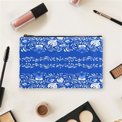 Blue Flowers Cosmetic Bag (medium) by Eskimos