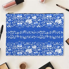 Blue flowers Cosmetic Bag (XL)