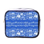 Blue flowers Mini Toiletries Bag (One Side) Front