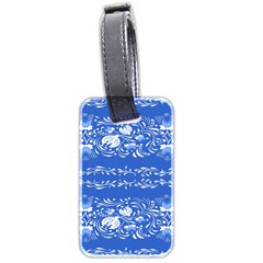 Blue Flowers Luggage Tag (two Sides) by Eskimos