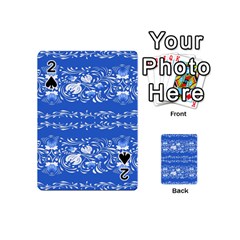 Blue Flowers Playing Cards 54 Designs (mini) by Eskimos