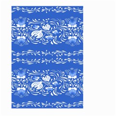 Blue Flowers Large Garden Flag (two Sides) by Eskimos