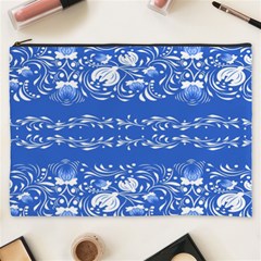 Blue flowers Cosmetic Bag (XXXL)