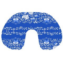 Blue flowers Travel Neck Pillow