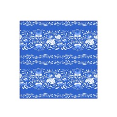 Blue Flowers Satin Bandana Scarf by Eskimos