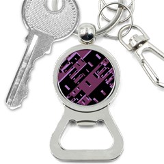 Dark Geometric Shapes Print Pattern Bottle Opener Key Chain by dflcprintsclothing