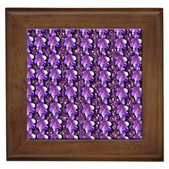 Flowers Into A Decorative Field Of Bloom Popart Framed Tile by pepitasart