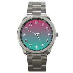 Teal Sangria Sport Metal Watch by SpangleCustomWear