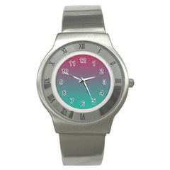 Teal Sangria Stainless Steel Watch by SpangleCustomWear