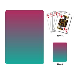 Teal Sangria Playing Cards Single Design (rectangle)