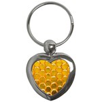 Hexagonal Windows Key Chain (Heart) Front