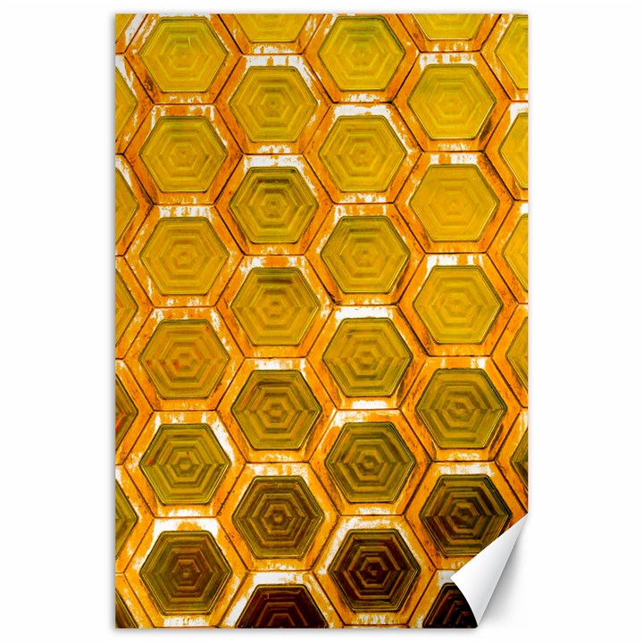 Hexagonal Windows Canvas 24  x 36 