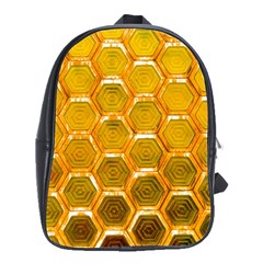 Hexagonal Windows School Bag (large) by essentialimage365