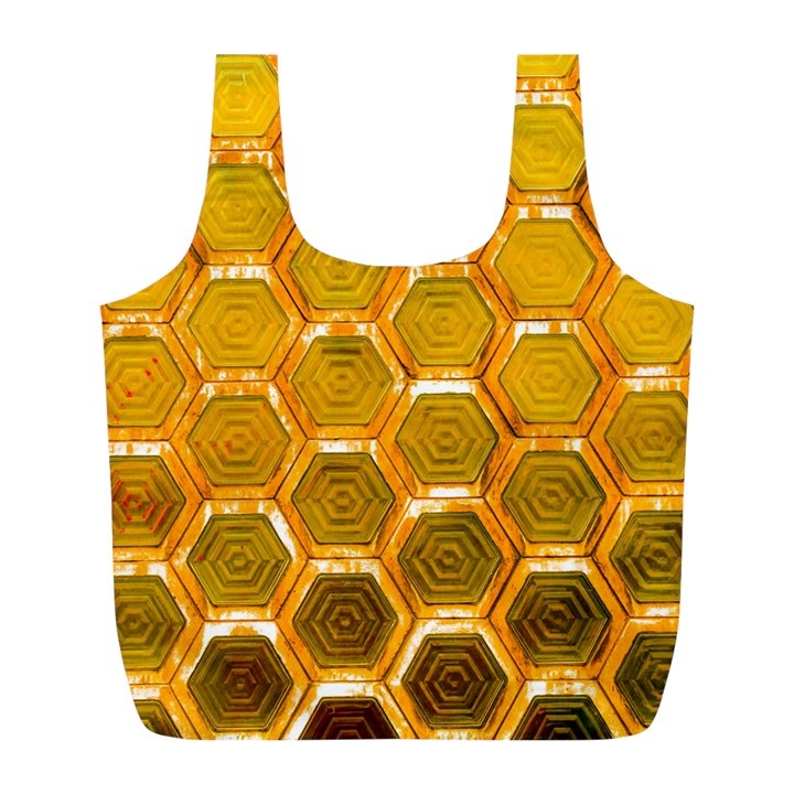 Hexagonal Windows Full Print Recycle Bag (L)