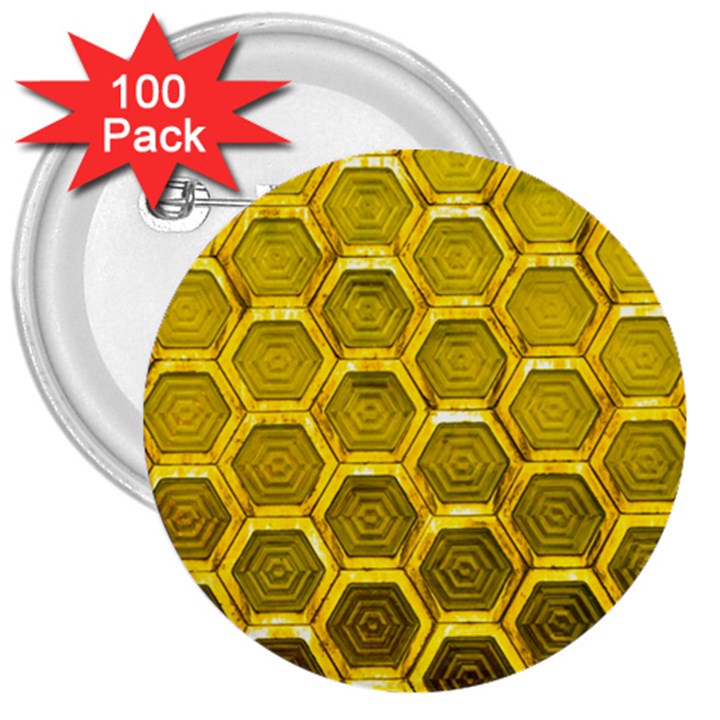 Hexagon Windows 3  Buttons (100 pack) 