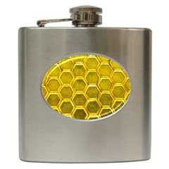 Hexagon Windows Hip Flask (6 Oz) by essentialimage365