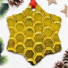 Hexagon Windows Snowflake Ornament (two Sides) by essentialimage365