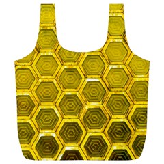 Hexagon Windows Full Print Recycle Bag (xl) by essentialimage365