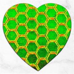 Hexagon Window Jigsaw Puzzle (heart) by essentialimage365