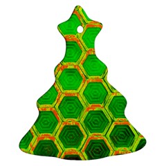 Hexagon Window Christmas Tree Ornament (two Sides) by essentialimage365