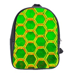 Hexagon Window School Bag (xl) by essentialimage365