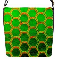 Hexagon Window Flap Closure Messenger Bag (s) by essentialimage365