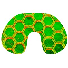 Hexagon Window Travel Neck Pillow by essentialimage365