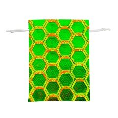 Hexagon Window Lightweight Drawstring Pouch (l) by essentialimage365