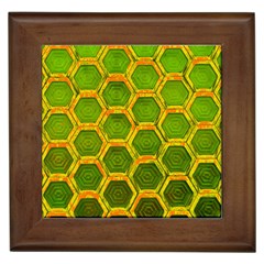 Hexagon Windows Framed Tile by essentialimage365