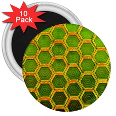 Hexagon Windows 3  Magnets (10 Pack)  by essentialimage365