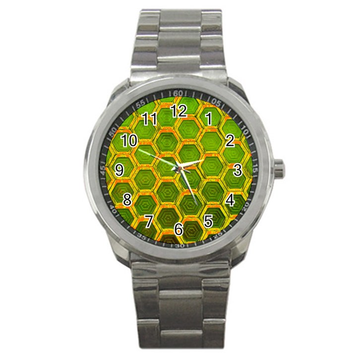 Hexagon Windows Sport Metal Watch