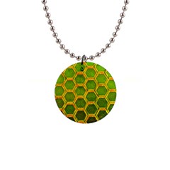 Hexagon Windows 1  Button Necklace by essentialimage365