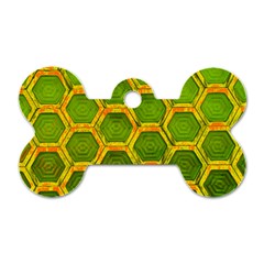 Hexagon Windows Dog Tag Bone (two Sides) by essentialimage365