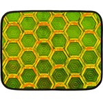 Hexagon Windows Fleece Blanket (Mini) 35 x27  Blanket