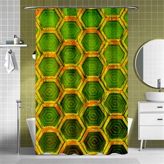 Hexagon Windows Shower Curtain 48  X 72  (small)  by essentialimage365