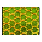 Hexagon Windows Double Sided Fleece Blanket (Small)  45 x34  Blanket Front