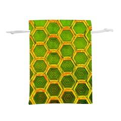 Hexagon Windows Lightweight Drawstring Pouch (l) by essentialimage365