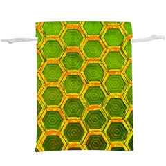 Hexagon Windows  Lightweight Drawstring Pouch (xl) by essentialimage365