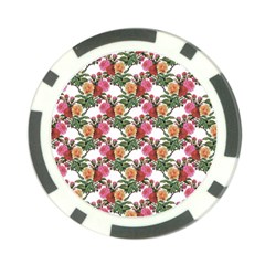 Flowers Pattern Poker Chip Card Guard by goljakoff