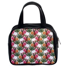 Flowers Pattern Classic Handbag (two Sides)