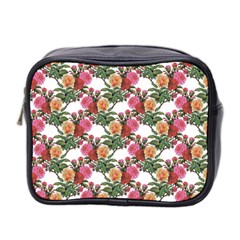 Flowers Pattern Mini Toiletries Bag (two Sides) by goljakoff