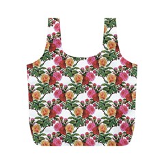 Flowers Pattern Full Print Recycle Bag (m) by goljakoff