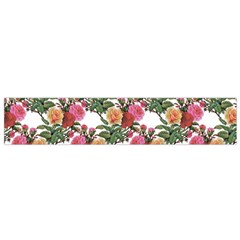 Flowers Pattern Small Flano Scarf by goljakoff