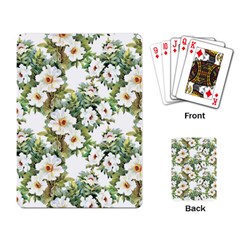 White Flowers Playing Cards Single Design (rectangle) by goljakoff