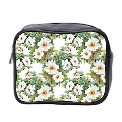 White Flowers Mini Toiletries Bag (two Sides) by goljakoff