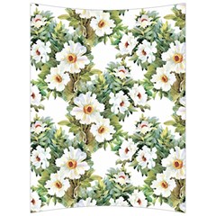 White Flowers Back Support Cushion by goljakoff