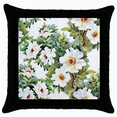 ?hamomile Throw Pillow Case (black) by goljakoff