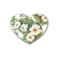 ?hamomile Heart Coaster (4 Pack)  by goljakoff